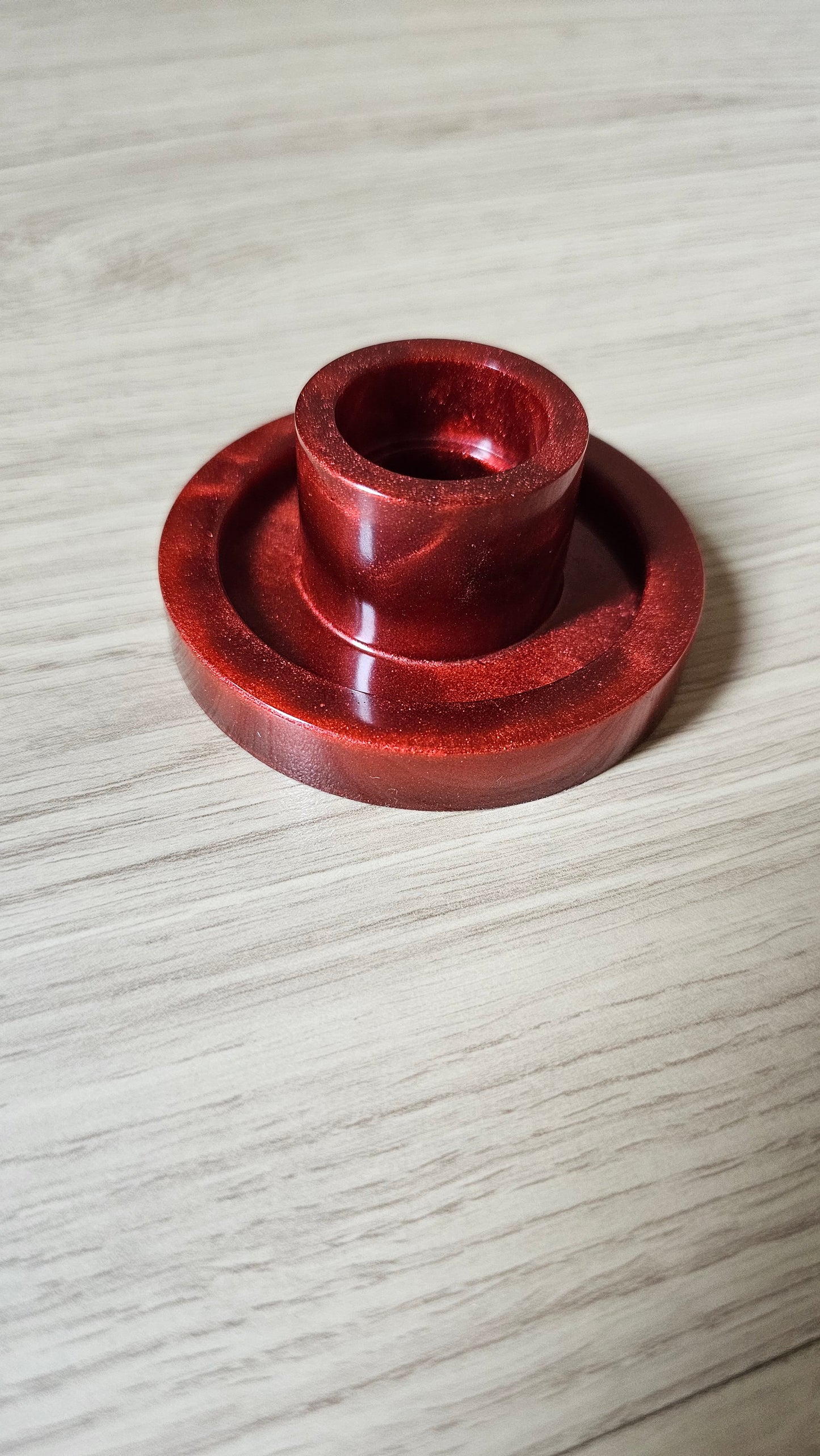 Bougeoir rouge