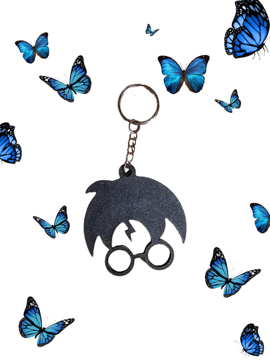 Porte clé harry potter noir