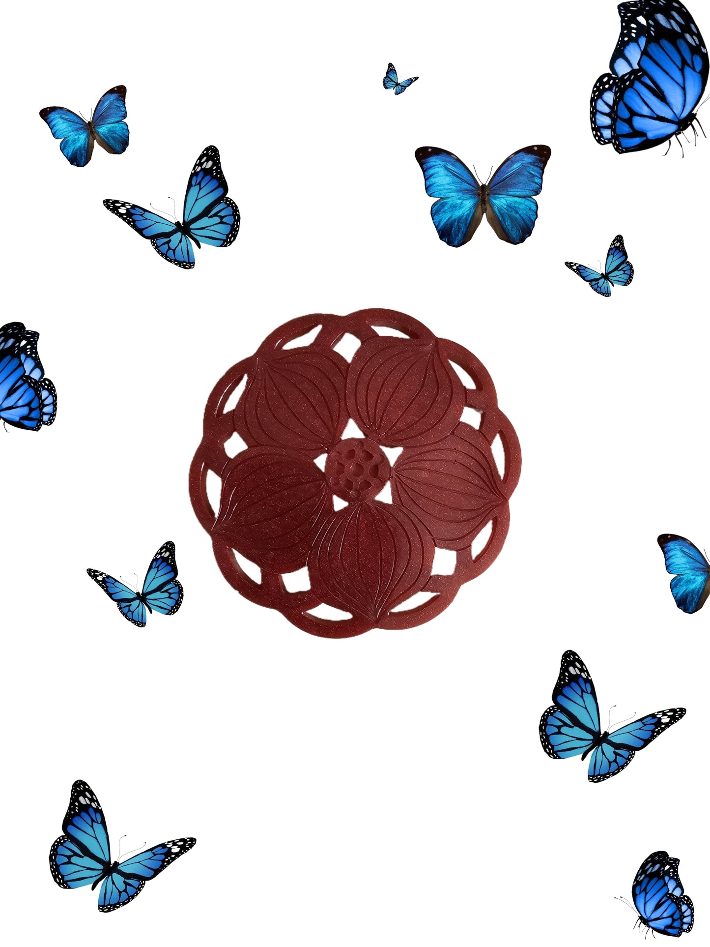 Dessous de verre fleur