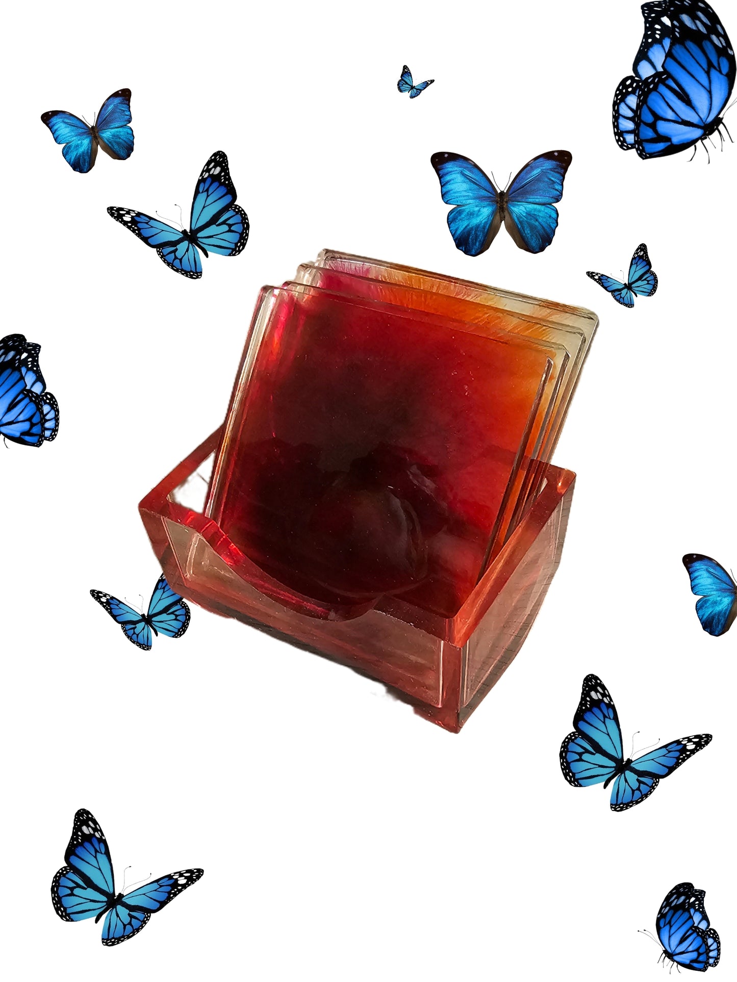 Lot de dessous de verre carré