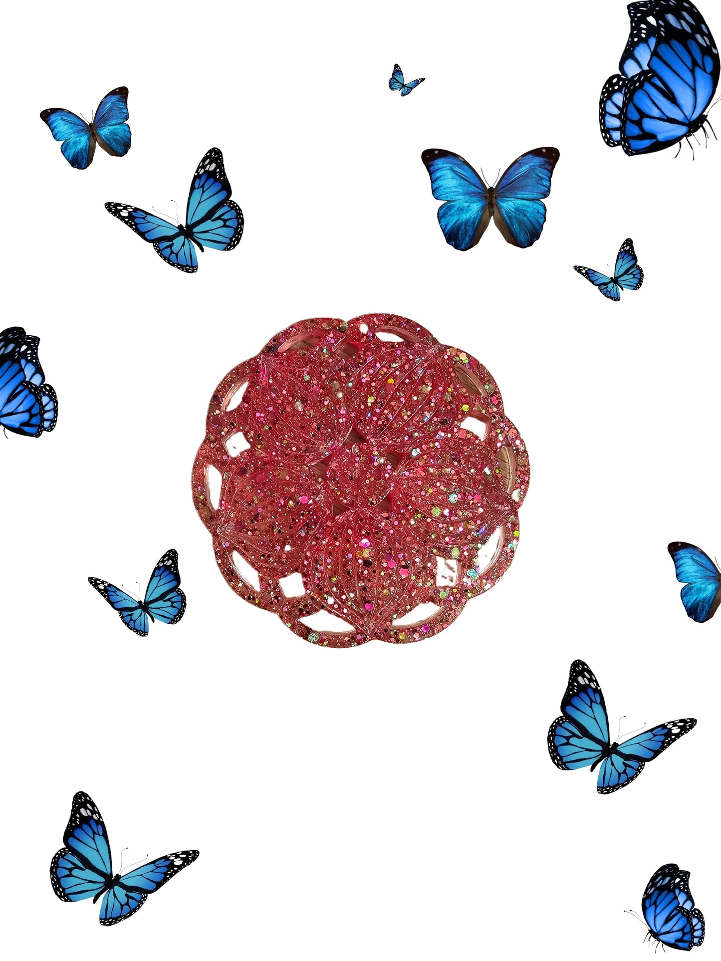 Dessous de verre fleur