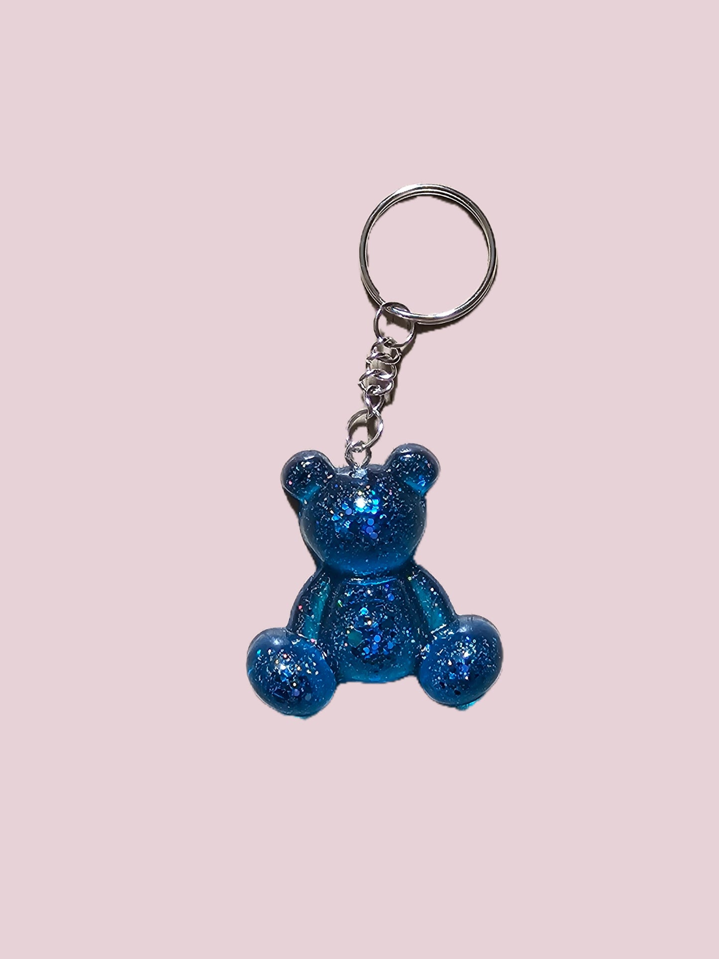 Gros porte clé ourson bleu