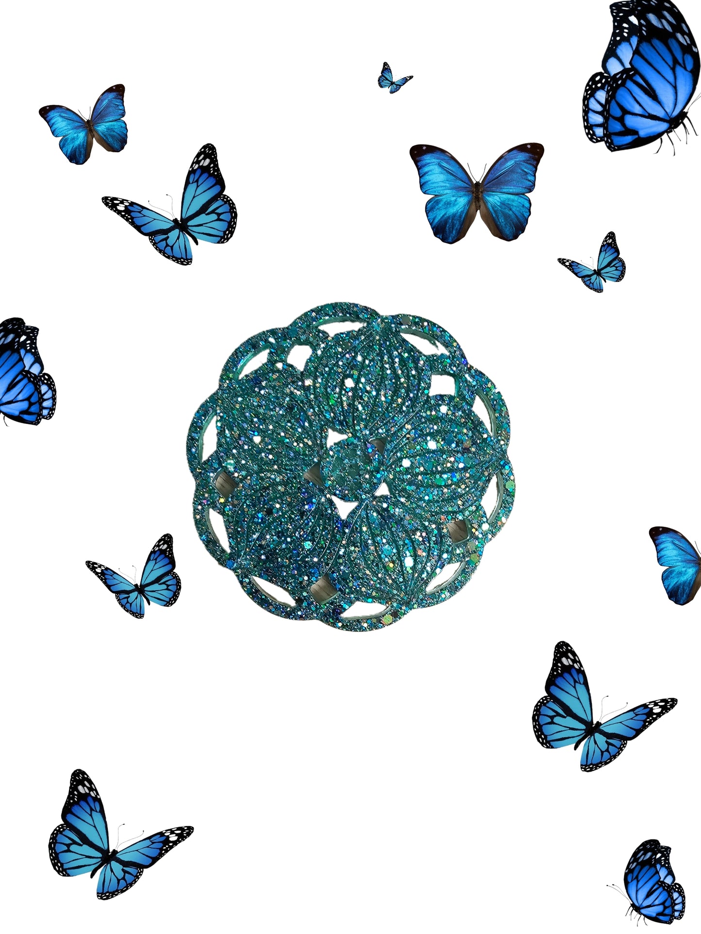 Dessous de verre fleur